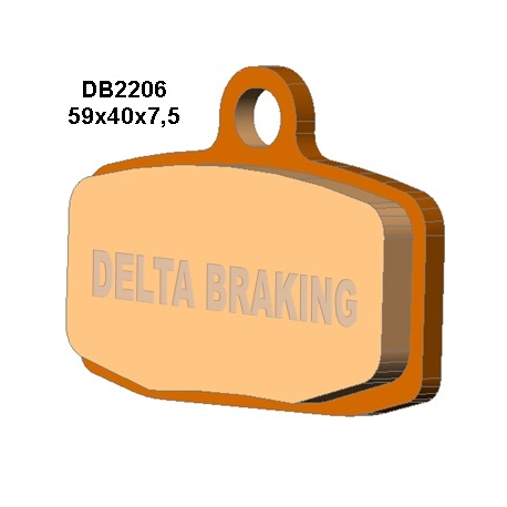 DELTA BRAKING KLOCKI HAMULCOWE KH612 KTM SX85 `12-20 PRZÓD - ZASTĘPUJĄ DB2206MX-N ORAZ DB2206QD-N